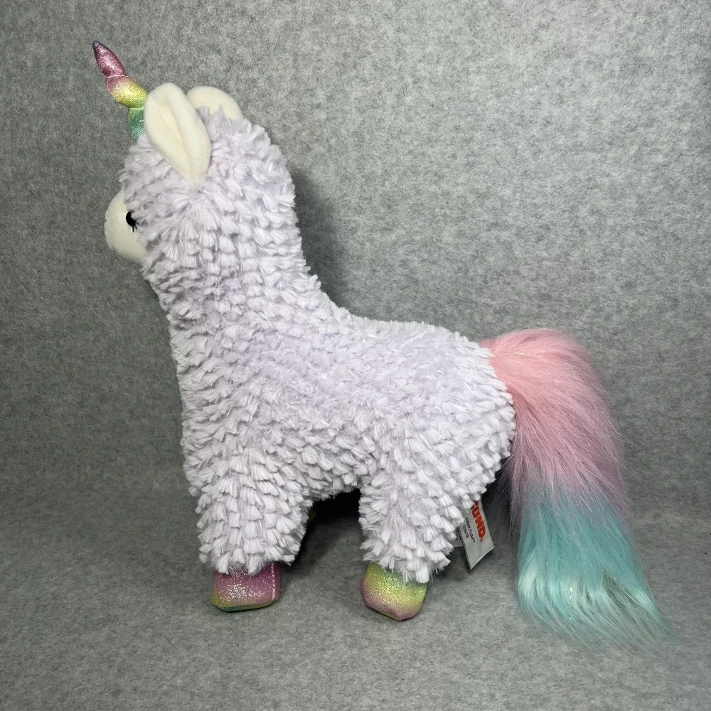 GUND Sugar Plum Unicorn Plush Stuffed Animal Rainbow Tail Sparkle Hooves‎ Pastel